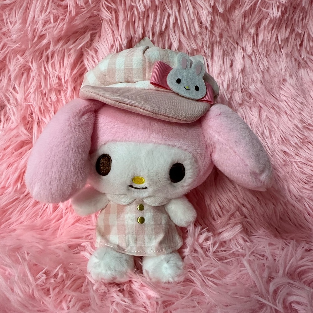 My Melody Nakajima Gingham Cap Mascot